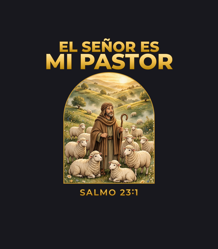 Diseño de playera: El Señor es mi pastor, Salmo 23:1